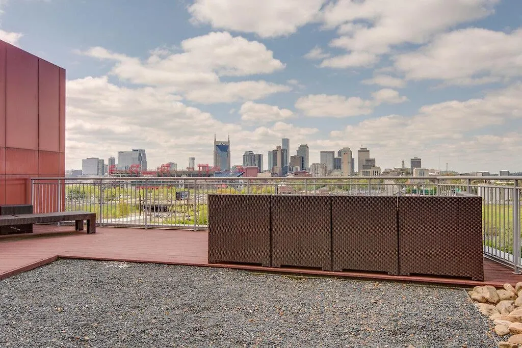 Vakantiehuis Artsy Chic 1Br Condo 30Day Min With Wifi Ac Parking Tv Furnished Rooftop Nashville Verenigde Staten